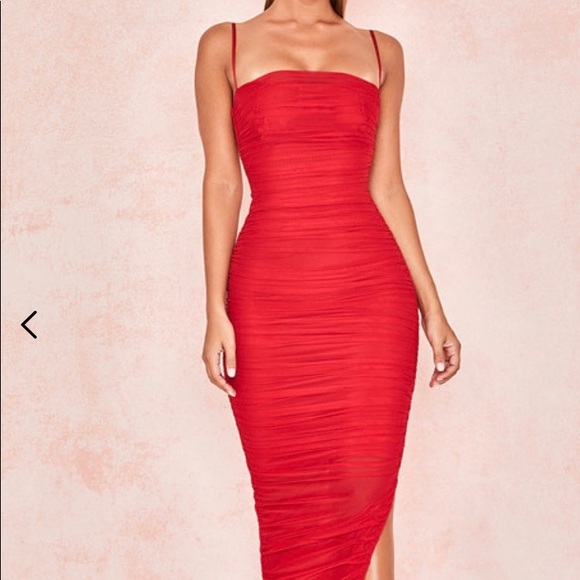 house of cb red maxi dress
